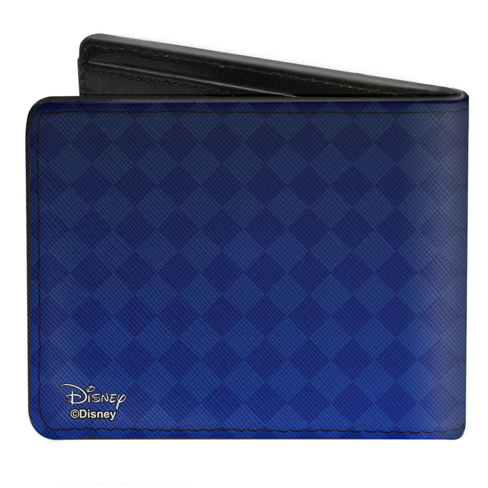 Bi-Fold Wallet - KINGDOM HEARTS II Logo Blues Silvers Bi-Fold Wallets Disney   