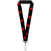 Lanyard - 1.0" - Star Black Red Lanyards Buckle-Down   