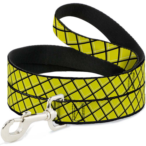 Dog Leash - Wire Grid Yellow/Black/Gray Dog Leashes Buckle-Down   