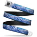 BD Wings Logo CLOSE-UP Full Color Black Silver Seatbelt Belt - Vivid VAIL, CO Script/Mountain Landscape Blues/White Webbing Seatbelt Belts Buckle-Down   