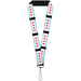 Lanyard - 1.0" - Chicago Flags Black Lanyards Buckle-Down   