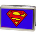 Business Card Holder - LARGE - Superman FCG Blue Metal ID Cases DC Comics   