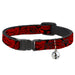 Cat Collar Breakaway - Bandana Skulls Black Red Breakaway Cat Collars Buckle-Down   