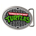 Classic TMNT Logo Manhole Cover Framed FCG - Chrome Oval Rock Star Buckle Belt Buckles Nickelodeon   