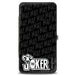 Hinged Wallet - Joker Wine Pose Sketch + THE JOKER Logo HA! HA! Black Grays White Hinged Wallets DC Comics   