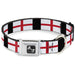 Dog Bone Seatbelt Buckle Collar - England Flags Seatbelt Buckle Collars Buckle-Down   