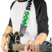 Guitar Strap - SWAGG White Black Green Guitar Straps Buckle-Down   