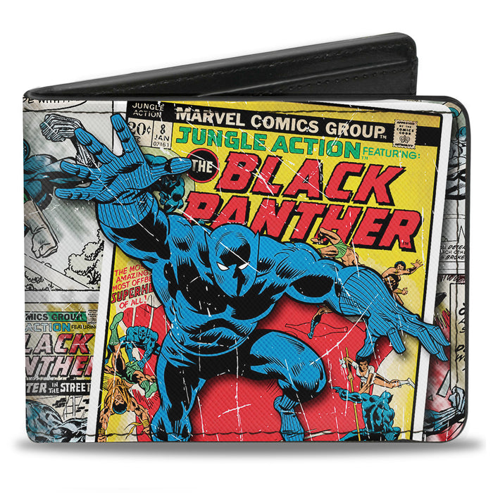 MARVEL COMICS Bi-Fold Wallet - BLACK PANTHER Jungle Action Issue #8 Cover Pose Comic Blocks Bi-Fold Wallets Marvel Comics   