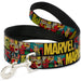 Dog Leash - MARVEL/Retro Comic Panels Black/Yellow Dog Leashes Marvel Comics   