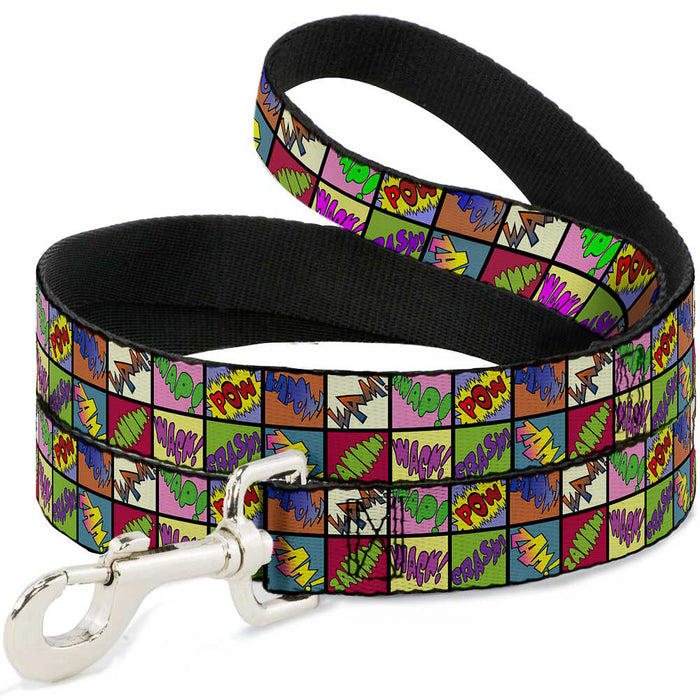 Dog Leash - Sound Effect Checkers Multi Color Dog Leashes Buckle-Down   