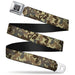 BD Wings Logo CLOSE-UP Full Color Black Silver Seatbelt Belt - Mud Flap Girls Camo Browns Webbing Seatbelt Belts Buckle-Down   