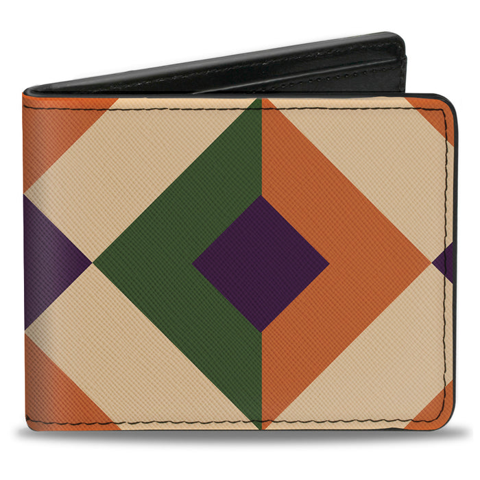 Bi-Fold Wallet - Aztec16 Oranges Green Purple Bi-Fold Wallets Buckle-Down   