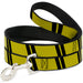 Dog Leash - Hash Mark Stripe Double Gold/Black Dog Leashes Buckle-Down   