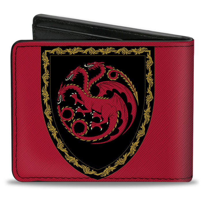 Bi-Fold Wallet - House of the Dragon Title Logo Red Black Yellow Bi-Fold Wallets House of the Dragon   
