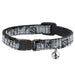 Cat Collar Breakaway - Plaid Curls Gray Breakaway Cat Collars Buckle-Down   