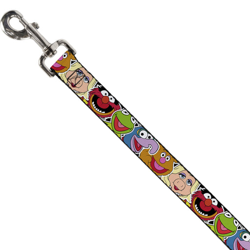 Dog Leash - Muppets Faces CLOSE-UP Black Dog Leashes Disney   