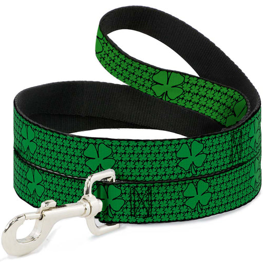 Dog Leash - St. Pat's Clovers/Green Dog Leashes Buckle-Down   