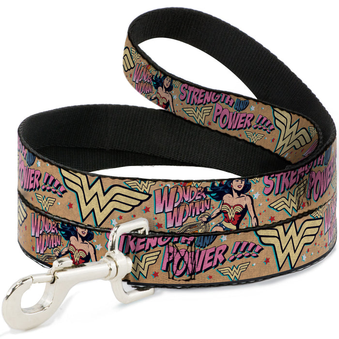 Dog Leash - Wonder Woman Strength & Power Dog Leashes DC Comics   