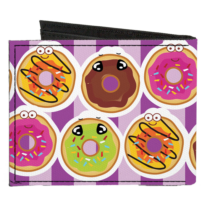 Canvas Bi-Fold Wallet - Sprinkle Donut Expressions Pink Canvas Bi-Fold Wallets Buckle-Down   