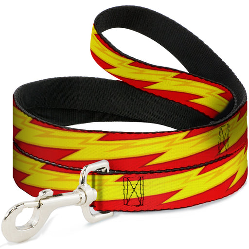 Dog Leash - The Flash Bolt Stripe Reds/Yellows Dog Leashes DC Comics   