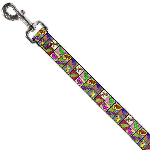 Dog Leash - Sound Effect Checkers Multi Color Dog Leashes Buckle-Down   