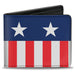 Bi-Fold Wallet - Americana Stars & Stripes2 Blue White Red White Bi-Fold Wallets Buckle-Down   
