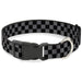 Plastic Clip Collar - Checker Black/Gray Plastic Clip Collars Buckle-Down   