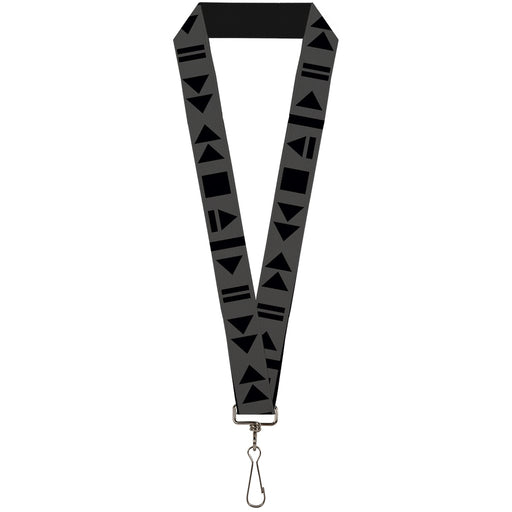 Lanyard - 1.0" - Control Buttons Black Gray Lanyards Buckle-Down   