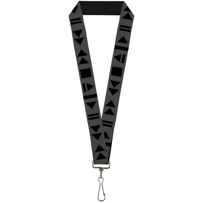 Lanyard - 1.0" - Control Buttons Black Gray Lanyards Buckle-Down   