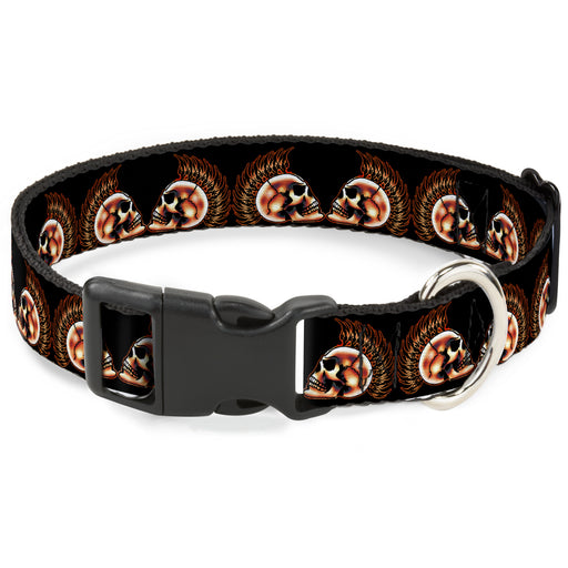 Plastic Clip Collar - Mohawk Skulls - NO Star Plastic Clip Collars Buckle-Down   