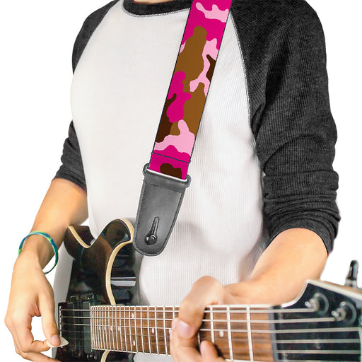 Guitar Strap - Camo Pink Guitar Straps Buckle-Down   