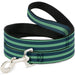 Dog Leash - Stripes Pastel Green/Olive Dog Leashes Buckle-Down   