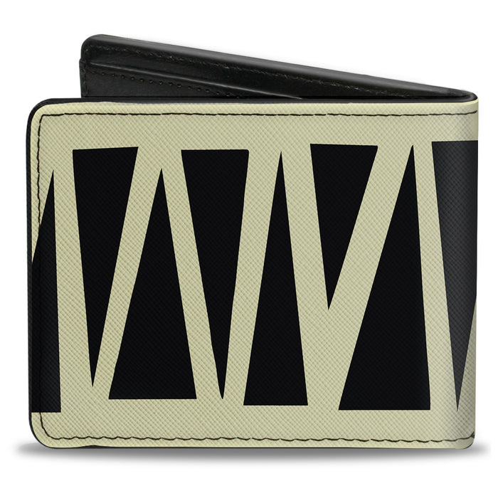 Bi-Fold Wallet - Zig Zag Doodle Cream Black Bi-Fold Wallets Buckle-Down   