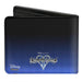 Bi-Fold Wallet - Kingdom Hearts II Donald Wisdom Form Sora Goofy Group Pose Diamonds Blue Fade Bi-Fold Wallets Disney   