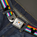 Seatbelt Belt - Mickey Mouse Ears Icon Inclusion Pride Flag Webbing Seatbelt Belts Disney   