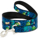 Dog Leash - Monsters University Sulley & Mike Poses/Checkers Blue Dog Leashes Disney   