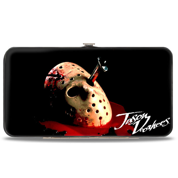 Hinged Wallet - Friday the 13th the Final Chapter JASON VORHEES Mask Black Red White Hinged Wallets Warner Bros. Horror Movies   