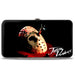 Hinged Wallet - Friday the 13th the Final Chapter JASON VORHEES Mask Black Red White Hinged Wallets Warner Bros. Horror Movies   