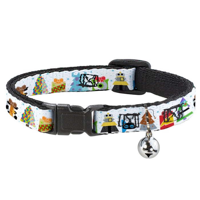 Cat Collar Breakaway with Bell - Pixar Holiday Collection Character Gifts Lineup Stars White Blues Breakaway Cat Collars Disney   