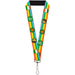 Lanyard - 1.0" - St Pat's Rainbow Coins Lanyards Buckle-Down   