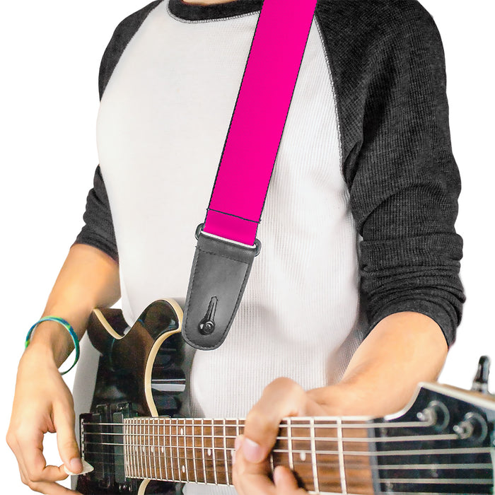 Guitar strap pink