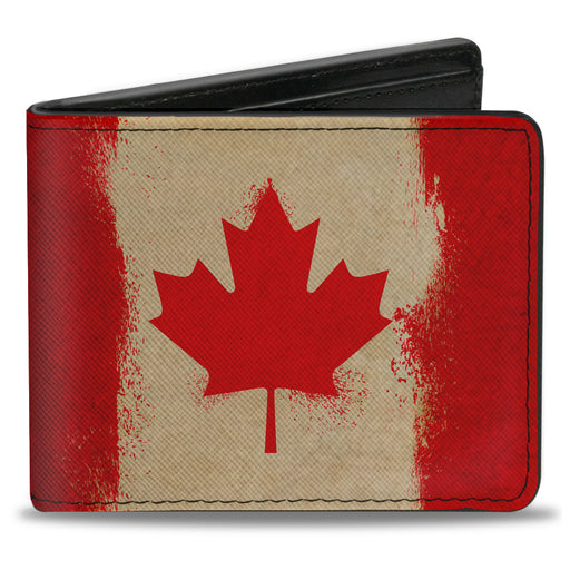 Bi-Fold Wallet - Canada Flag Painted Bi-Fold Wallets Buckle-Down   