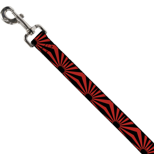 Dog Leash - Rising Sun Red/Black Dog Leashes Buckle-Down   