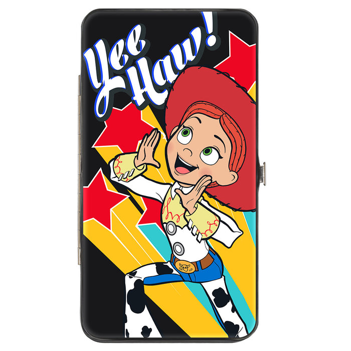 Hinged Wallet - Toy Story Jessie YEE HAW! Pose Stars Black Yellow Red Blues Hinged Wallets Disney   