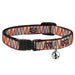 Cat Collar Breakaway - Zig Zag Doodle Red Tan Blues Orange Breakaway Cat Collars Buckle-Down   