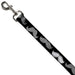 Dog Leash - Mustaches Black/Sketch Dog Leashes Buckle-Down   