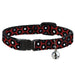 Cat Collar Breakaway - Vinyl Records Red Black Gray White Breakaway Cat Collars Buckle-Down   