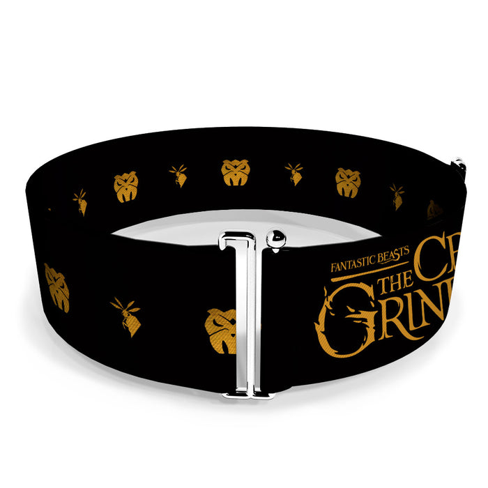 Cinch Waist Belt - FANTASTIC BEASTS THE CRIMES OF GRINDELWALD Obscurus Books Icons Black Golds Womens Cinch Waist Belts The Wizarding World of Harry Potter   