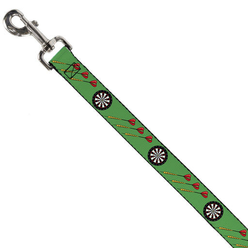 Dog Leash - Darts Green/Multi Color Dog Leashes Buckle-Down   