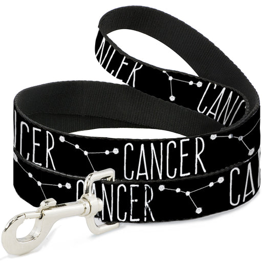 Dog Leash - Zodiac CANCER/Constellation Black/White Dog Leashes Buckle-Down   